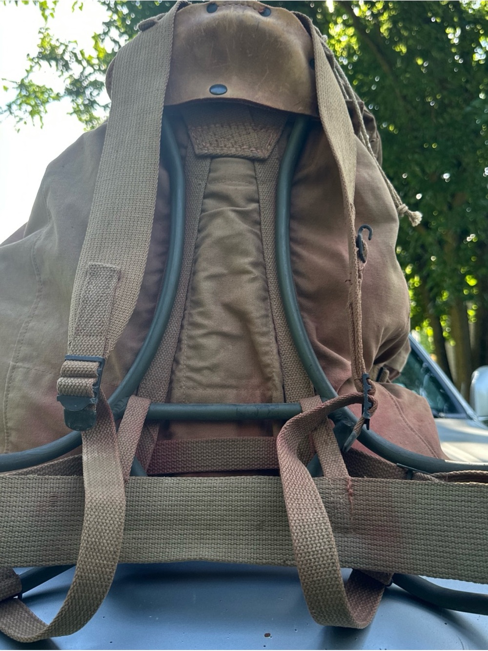 Vintage Military-Style Field Jacket in Olive
